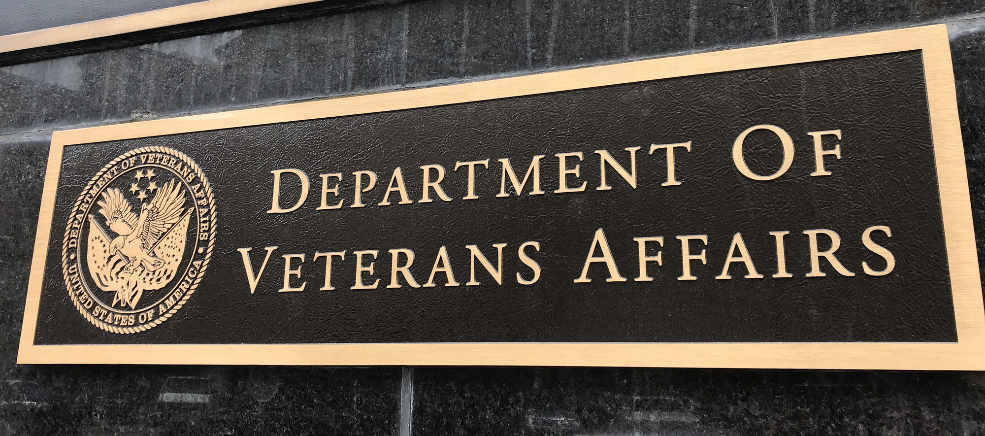 department of veterans affairs plaque