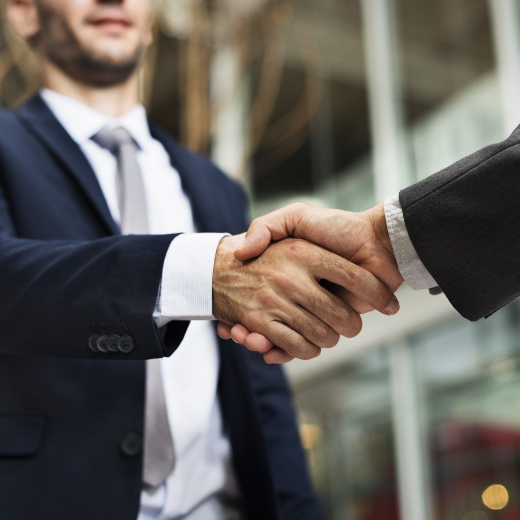 Business Handshake Deal Greeting Concept