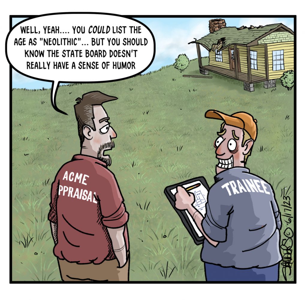 Appraiser comic on age of home